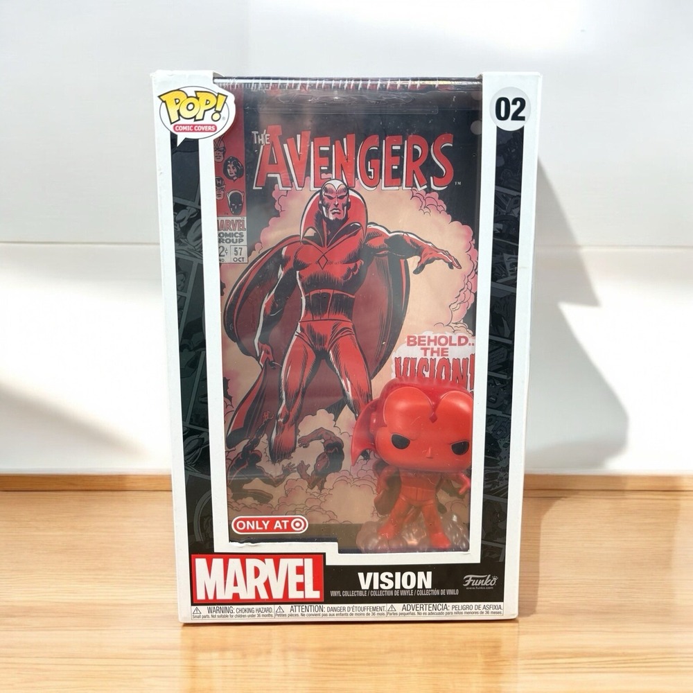 Funko Pop! Comic Book Cover with Case: Marvel - Vision -‎ Target (Exclusive) #02